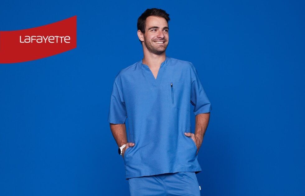 cuidado del scrub médico